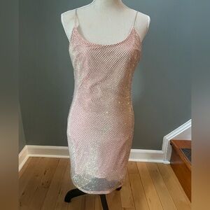 Alice + Olivia Nelle Embellished Fitted Mini Dress